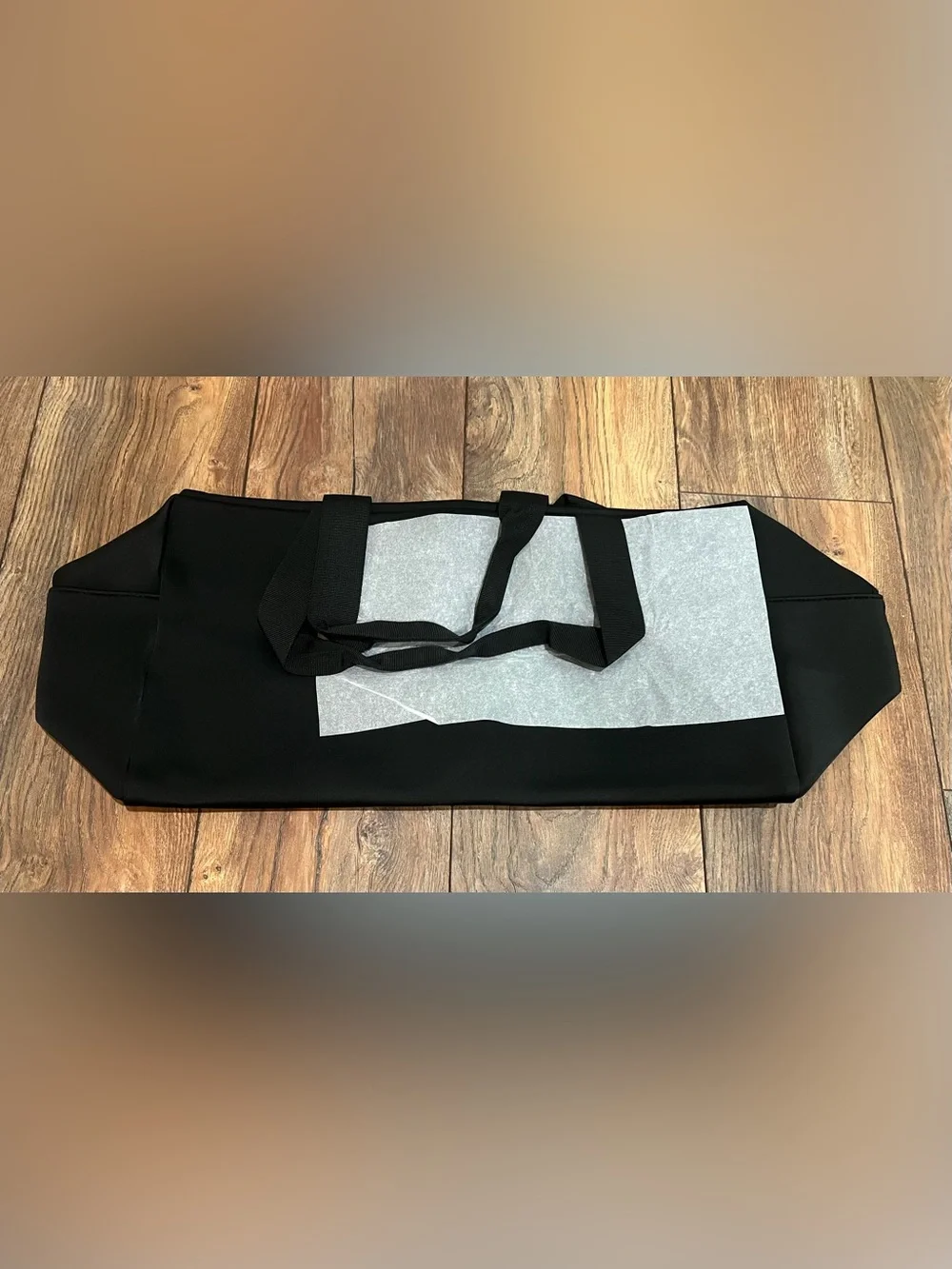 Carolina Herrera CH Black Weekender Duffle Bag | Travel Gym Overnight Bag | OS